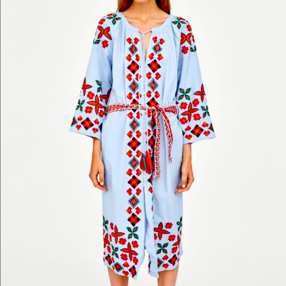 Zara printed dress